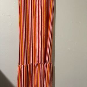 Loft long maxi dress multi color dress XS